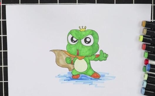 青蛙王子简笔画怎么画